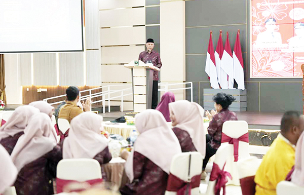 Rakor SOIna Sumbar 2024, Gubernur Tegaskan Pentingnya Kanalisasi Bakat Anak Difabel Bertalenta Khusus 1 RAKOR SOINA— Gubernur Sumbar Mahyeldi membuka Rakor Special Olympics Indonesia (SOIna) Sumbar sekaligus peringatan Hari Disabilitas Internasional (HDI) di Auditorium Istana Gubernur, Selasa (3/11).