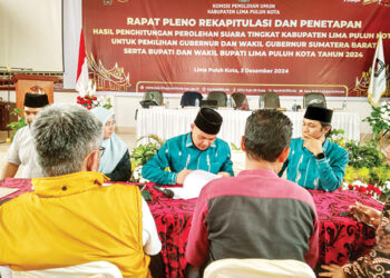 Hasil Perolehan Suara Paslon Ditetapkan, Perolehan Suara Safni-Rito Jauh Tinggalkan  Incumbent