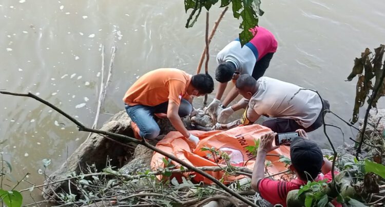Mayat Bayi Tanpa Kepala Hanyut di Sungai, Diduga Baru Dilahirkan dan Masih Bertali Pusar 1 MAYAT BAYI— Polisi mengevakuasi mayat bayi tanpa kepala yang ditemukan di Nagari Pisang Rebus, Kecamatan Sitiung, Kabupaten Dharmasraya.