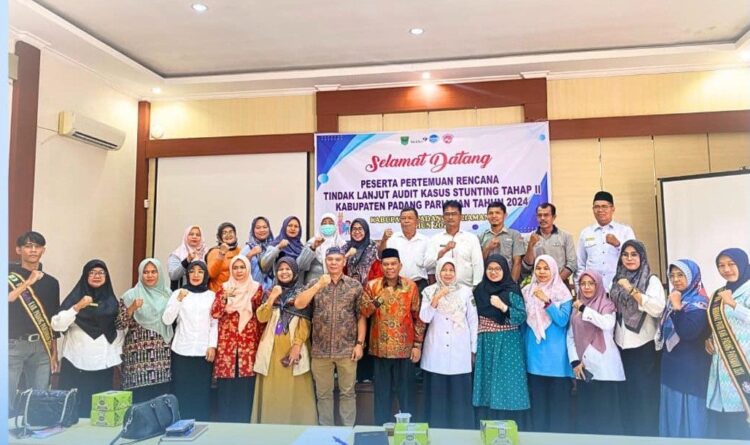 Kabupaten Merangin Jambi Kaji Tiru, Wakil Bupati Rahmang Konsisten Turunkan Angka Stunting 1 TERIMA—Wakil Bupati Padangpariaman Rahmang, didampingi asisten adm Pemerintahan Rudi Rahmad, Sekretaris Dinas PPKB Elfitri beserta jajaran dan Satgas Stunting Padangpariaman terima rombongan dari Jambi.