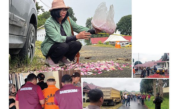 Rekonstruksi Polisi Tembak Polisi di Solsel, Tangis Ibunda Ulil: Tinggal Namamu Nak, Tersangka Dadang Berbaju Tahanan dan Diborgol 1 REKONSTRUKSI— Suasana rekonstruksi kasus penembakan yang menewaskan Kompol Anumerta Ryanto Ulil Anshar oleh tersangka Dadang yang ketika itu menjabat Kabag Ops Polres Solok Selatan.