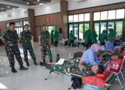 HUT ke-40 Korem 032/Wbr Sumbangkan 1000 Kantong Darah Membantu Masyarakat