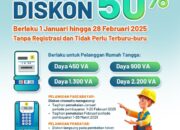 PLN Hadir di Tahun Baru, Tagihan Listrik dan Token Listrik Diskon Cuma-Cuma 50%
