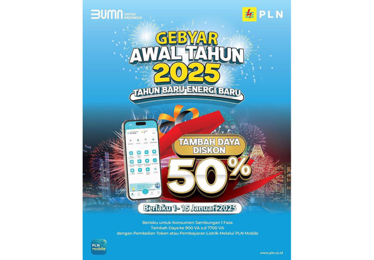 Promo Gebyar Awal Tahun Telah Dinikmati 841 Pelanggan Sumbar 1 Program Gebyar Awal Tahun 2025 dari PLN .