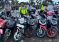 Enam Unit Kendaraan Roda Dua dan Satu Mobil Diamankan 