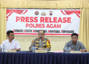 Ungkap Kasus Polres Agam Selama Tahun 2024, Kasus Pencurian dan TPPO Meningkat