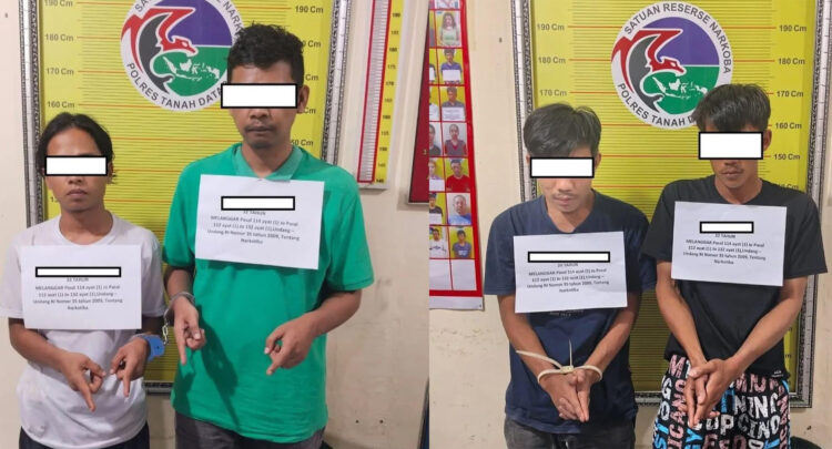 4 Pengedar Sabu Digulung dalam Semalam 1 PENGEDAR— Empat pengedar ditangkap jajaran Satresnarkoba Polres Tanahdatar di lokasi berbeda.