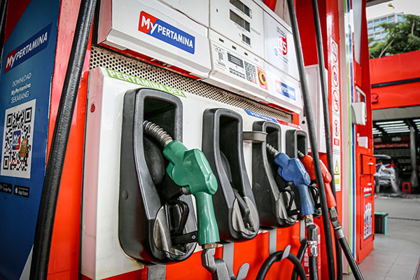 Harga BBM Pertamina Naik,Mulai 1 Januari 2025, Pertamax Rp 12.500 Per Liter 1 Ilustrasi SPBU BBM.