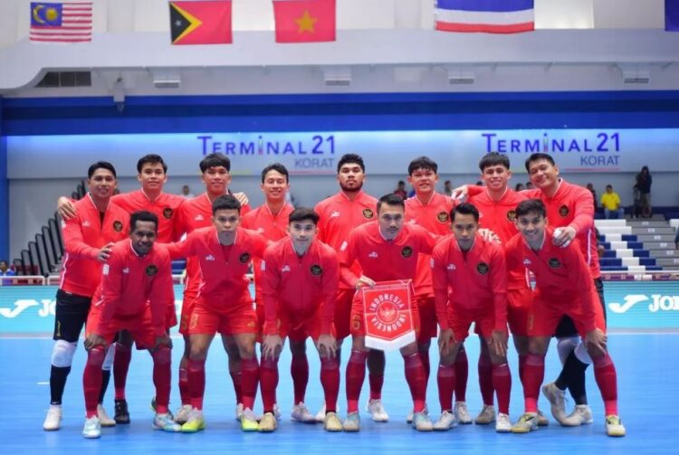Turnamen Futsal 4 Nations World Series 2025, 16 Pemain Garuda Terbaik Siap Berlaga 1 TIMNAS FUTSAL— Skuad Timnas futsal Indonesia saat laga melawan tim Kamboja dengan skor 9-0 dalam kejuaraan ASEAN Futsal Championship 2024.