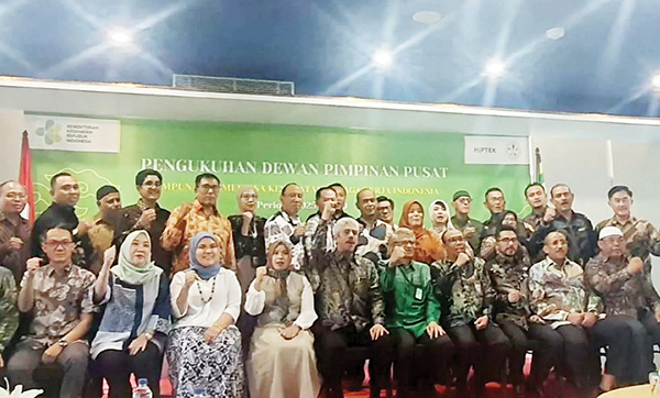 DIKUKUHKAN— Kepengurusan Dewan Pimpinan Pusat Himpunan Pemeriksaan Kesehatan Tenaga Kerja Indonesia (DPP Hiptek) periode 2025-2030 resmi dikukuhkan di Manhattan Hotel, Kuningan, Jakarta Selatan.