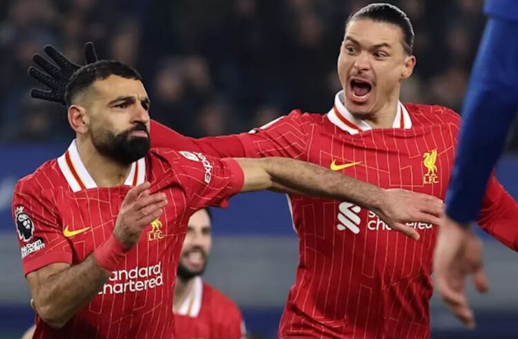 Liverpool Gagal Menang di Derby Merseyside, Mohamed Salah Cetak Rekor Sensasional di Liga Inggris 1 4 13