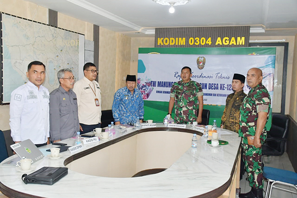 Bupati Agam Hadiri Rakornis, TMMD ke-123 Siap Digelar di Nagari Balingka 1 RAKORNIS— Bupati Agam, Dr H Andri Warman MM ikuti Rakornis TMMD ke-123 Tahun Anggaran 2025 yang digelar secara Virtual, di Markas Kodim 0304/ Agam, Kamis (6/2).