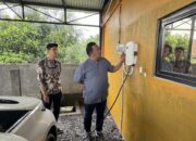 Dorong Ekosistem Kendaraan Listrik, PLN Nyalakan Home Charging Pertama di Payakumbuh