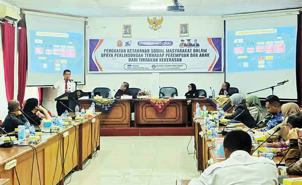 Mahasiswa S2 Fakultas Hukum Unes Gelar Seminar Nasional, Ketahanan Sosial Masyarakat untuk Perlindungan terhadap Perempuan dan Anak 1 SEMINAR NASIONAL— Mahasiswa pasca sarjana Fakultas Hukum Universitas Eka Sakti (Unes) Padang angkatan tahun 2023, mengadakan seminar nasional dengan tema “Penguatan Ketahanan Sosial Masyarakat dalam Upaya Perlindungan terhadap Perempuan dan Anak dari Tindakan Kekerasan, Kamis (6/2).