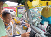 Pastikan Keselamatan Berkendara, Polresta Bukittinggi Cek Kondisi Bus Penumpang