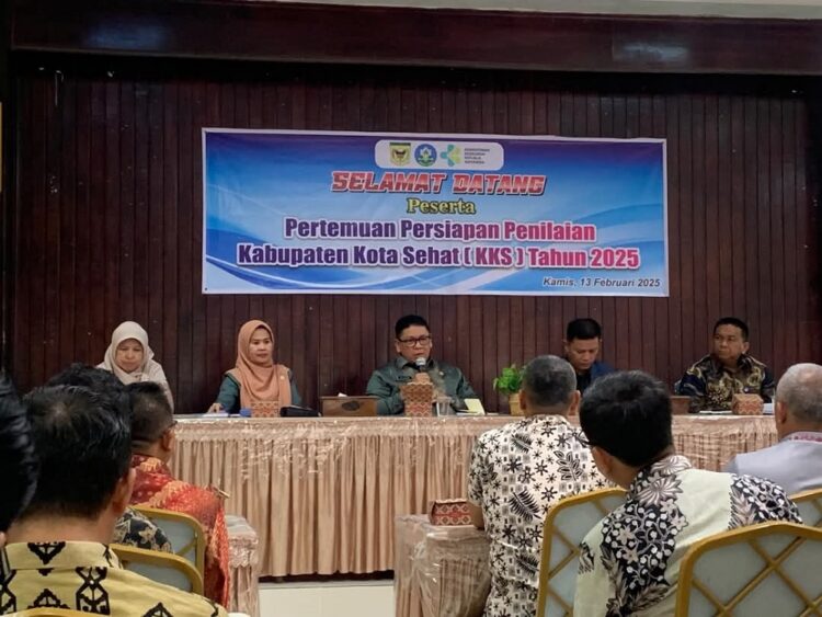 PERSIAPAN LOMBA— Kabupaten Tanahdatar melakukan rapat persiapan hadapi lomba Kabupaten Sehat 2025.