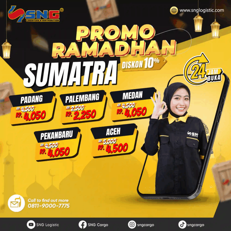 Menjelang Lebaran, SNG Cargo Adakan Promo Diskon Ongkir 10% 1 SNG Logistic