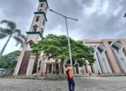 Dishub Perbaiki Sejumlah PJU depan Masjid, Berikan Rasa Aman saat Ramadhan