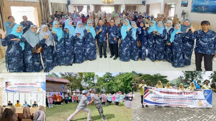 KEGIATAN—Terlihat sejumlah foto  kegiatan guru guru tersebut saat acaranya.