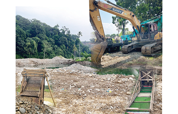 Polda Sumbar Gerebek 2 Lokasi Tambang Emas Ilegal, Delapan Pelaku Ditangkap, Ekskavator Disita, Perannya Pengawas, Operator dan Pendulang 1 TAMBANG EMAS— Tim Ditreskrimsus menangkap delapan orang dan menyita dua unit ekskavator usai menggerebek dua tambang ilegal di aliran Sungai Batang Batahan, Jorong Silaping, Kenagarian Batahan, Kecamatan Sungai Beremas.