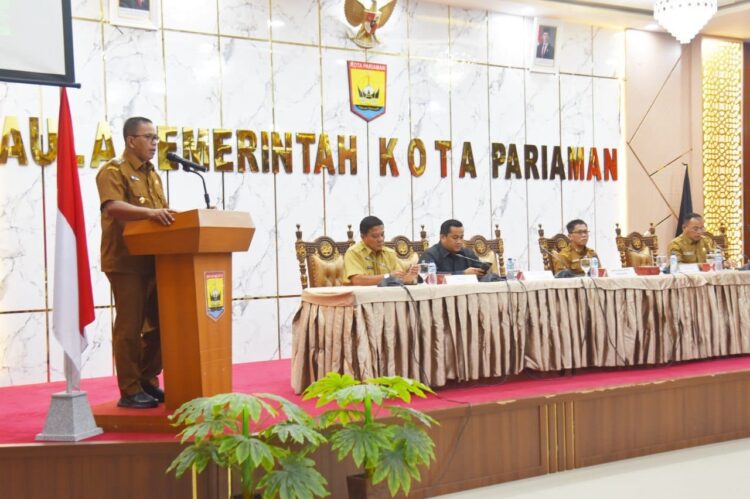 Wakil Wali Kota Pariaman Mulyadi, Buka Forum Konsultasi Publik Rancangan Awal RKPD Tahun 2026 1 SAMBUTAN—Wakil Wali Kota Pariaman Mulyadi berikan sambutan saat membuka acara kemarin.
