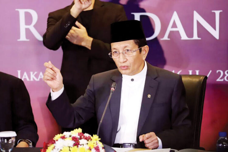 Penentuan Hari Raya Idul Fitri, Kemenag Akan Gelar Sidang Isbat Awal Syawal pada Sabtu 29 Maret 1 KONFERENSI PERS— Menag RI Nasaruddin Umar memimpin konferensi pers Sidang Isbat penetapan awal Ramadhan 1446 Hijriyah atau 2025, di kantor Kemenag, MH Thamrin, Jakarta Pusat, Jumat (28/2).