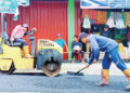 Dinas PUPR Padang Tambal Jalan Berlubang di Lubeg