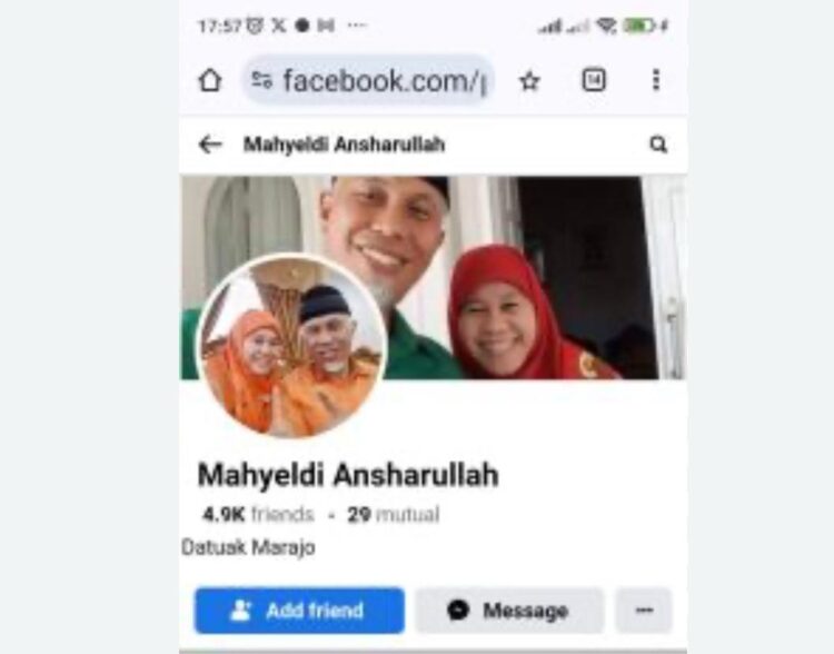 Masyarakat Sumbar Diminta Waspadai, Aksi Penipuan Mengaku Sebagai Gubernur Mahyeldi Marak 1 Aksi Penipuan yang Mengaku Sebagai Gubernur Mahyeldi Marak