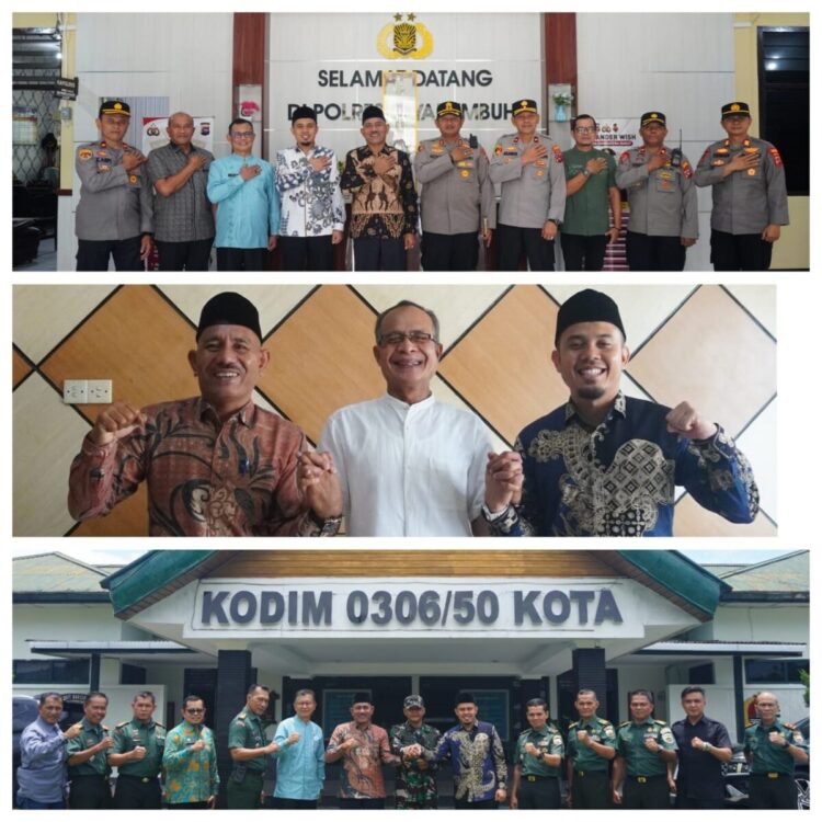 KUNJUNGI FORKOPIMDA— Bupati Limapuluh Kota, H. Safni Sikumbang bersama Wakil Bupati, Ahlul Badrito Resha  mengunjungi Forkopimda.