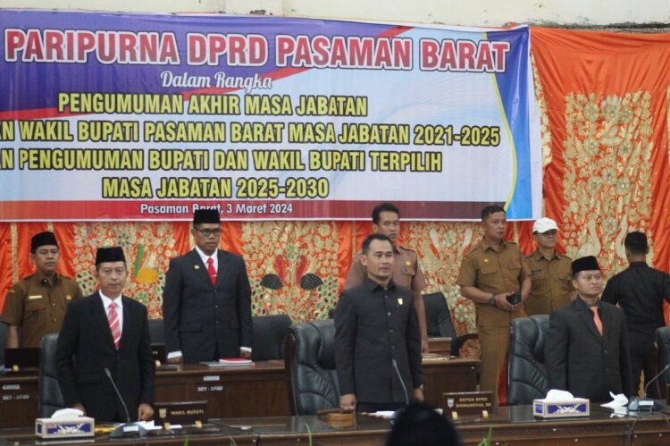 DPRD Pasbar Gelar Rapat Paripurna