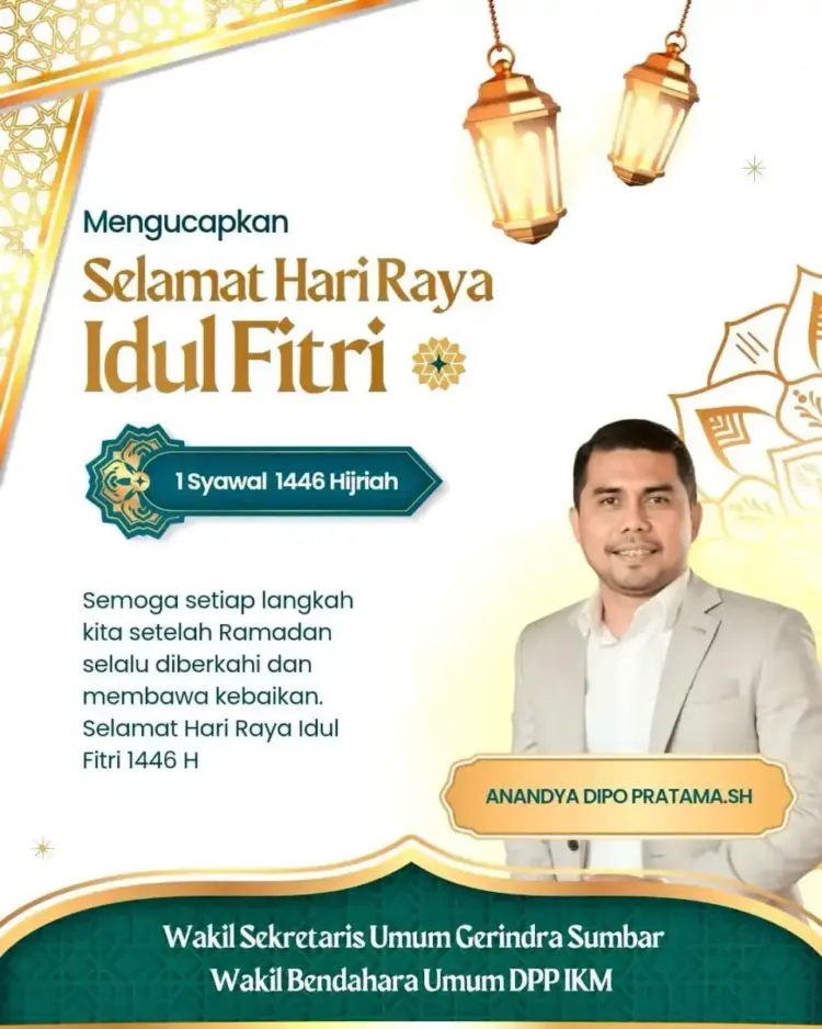 Anandya Dipo Pratama Berharap Lebaran Idul Fitri 1446 H jadi Momen Meningkatkan Semangat Kebersamaan 1 IMG 20250330 WA0010