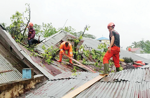 Hujan Deras dan Angin Kencang Landa Padang, 14 Pohon Tumbang, Warga Diminta Waspada, Wako Pastikan Operasi Penanganan Bencana Berjalan 1 timpa rumah— Hujan dan angin kencang yang melanda Kota Padang menyebabkan terjadinya pohon tumbang menimpa satu rumah di Jalan Kampung Jambak RT 03 RW 09 Kel. Koto Lalang Kec. Lubuk Kilangan,
Rabu (5/3) siang.