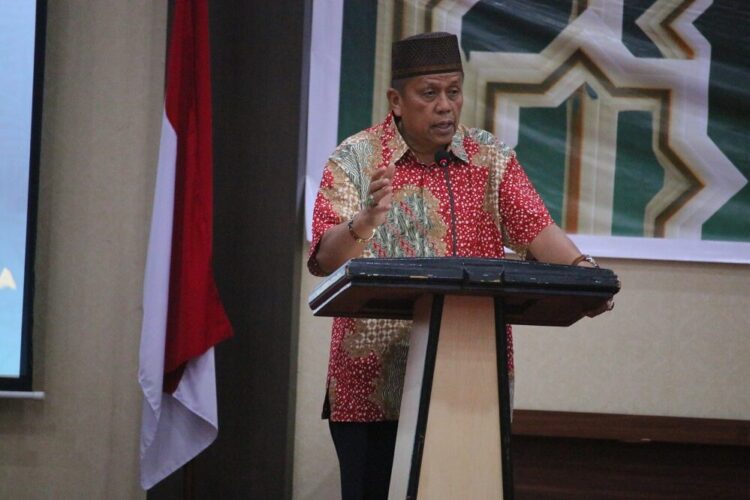 Pemko Payakumbuh Dukung IDI, Berikan Pelayanan Kesehatan Warga 1 SAMBUTAN—Wawako Elzadaswarman saat menyampaikan sambutan pada acara IDI.
