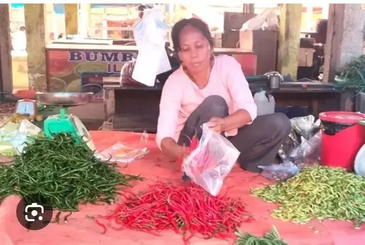 Situasi pasar tradisional di Sawahlunto