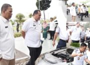 Pastikan Kondisi Kendaraan Prima, Wako dan Wawako Pariaman Cek Fisik Kendaraan Dinas