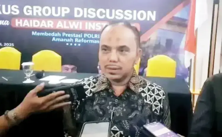 Pendiri Haidar Alwi Institute, Haidar Alwi.