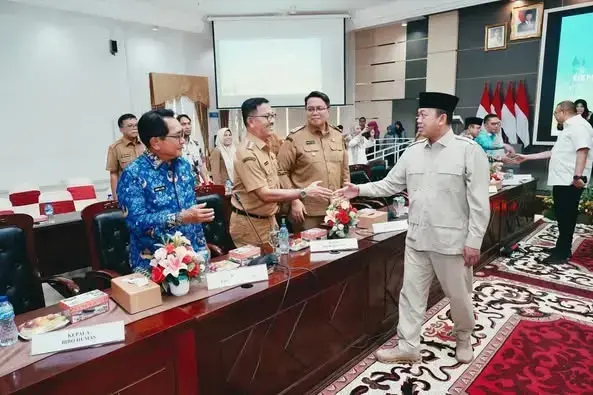 Bupati Solok Selatan H. Khairunas menghadiri Rapat Koordinasi Rakor Penguatan Pelayanan Pertanahan