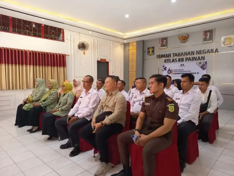 Rutan Kelas II B Painan Zoom Meeting Tasyakuran HBP Ke 61