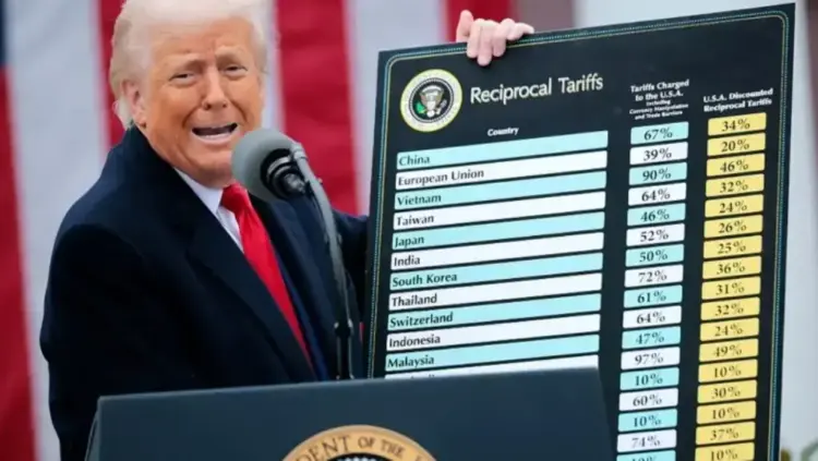 Trump Tunda Kenaikan Tarif Resiprokal 90 Hari ke depan, AS Naikkan Tarif ke Tiongkok hingga 125 Persen 1 ILUSTRASI. Presiden Amerika Serikat, Donald Trump umumkan tarif impor baru ke berbagai negara .