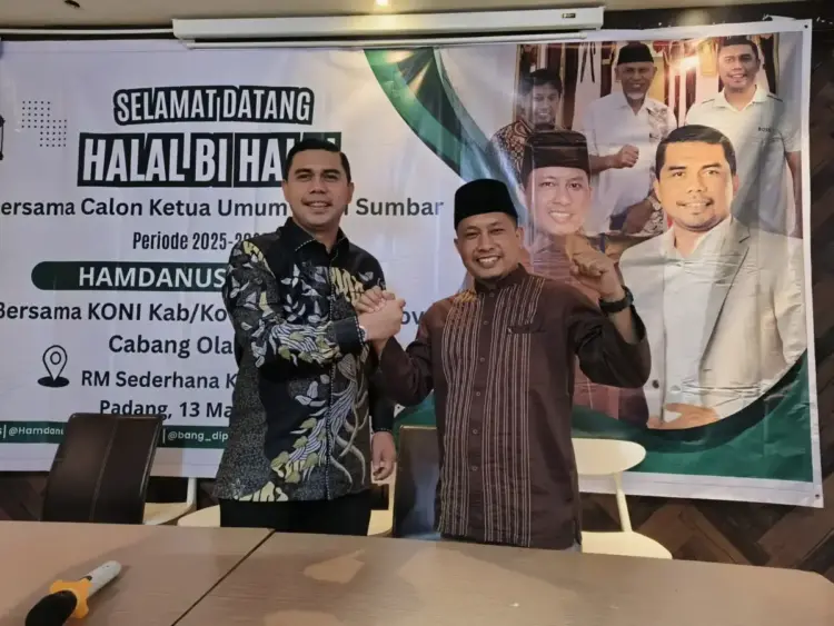 Hamdanus dan Anandya Dipo Pratama semakin mengukuhkan posisinya sebagai pasangan calon Ketua dan Sekretaris KONI Sumbar.