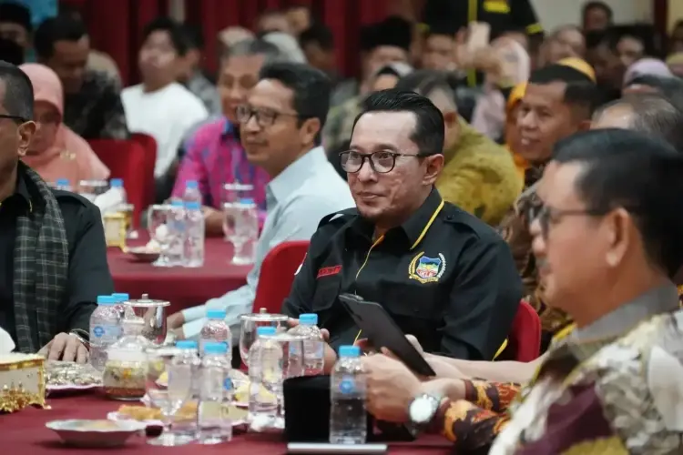 SILATURAHMI PERANTAU— Bupati Tanah Datar Eka Putra menghadiri silaturahmi perantau Ikatan Keluarga Lintau Buo (IKLB) Kota Pekanbaru, Provinsi Riau.