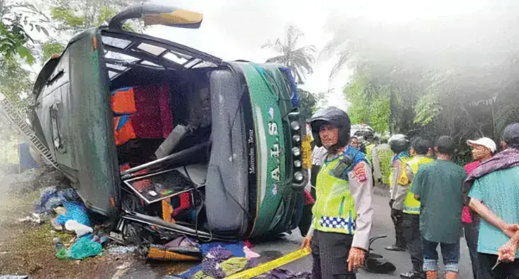 Usut Kecelakaan Bus ALS, Korlantas Polri Kirim Tim TAA 1 05 Usut Kecelakaan Bus ALS