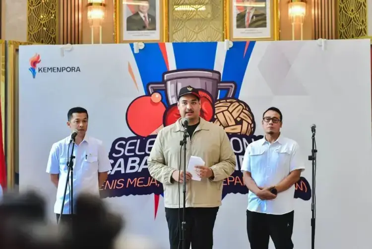 Federasi Cabornya Bermasalah, Kemenpora Gelar Seleknas Tenis Meja, Sepak Takraw dan Tinju Menuju SEA Games Thailand 2025 1 SELEKSI NASIONAL— Kemenpora RI menggelar seleksi nasional tenis meja, sepak takraw, dan tinju amatir menjelang SEA Games 2025 karena federasi ketiga cabor bermasalah.