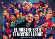 Menangi Derby Catalan di kandang RCD Espanyol, Barcelona Kunci Gelar Juara Liga dan Pastikan Raih Treble Domestik 
