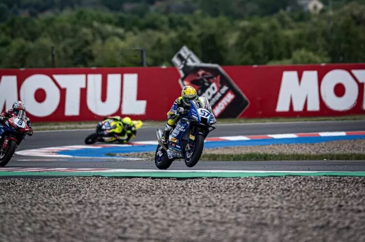 BALAPAN— Aldi Satya Mahendra saat beraksi di WSSP Ceko 2025.