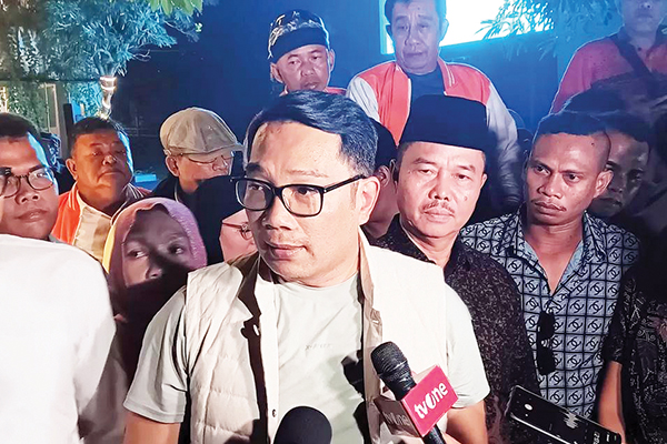 Laporan Ridwan Kamil di Bareskrim Polri, Penyidik Sudah Periksa Semua Saksi Pelapor 1 DIPERIKSA— Ridwan Kamil usai menjalani pemeriksaan penyidik Bareskrim Polri.