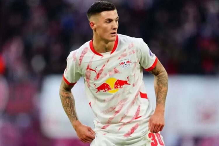BOMBER MUDA— Benjamin Sesko, bomber muda milik RB Leipzig yang kini mulai dilirik banyak klub elite Eropa.