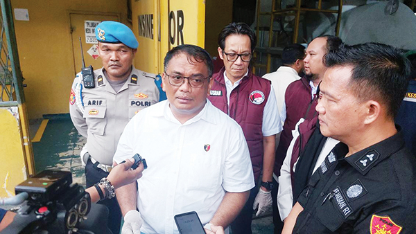 Ungkap 319 Kg Sabu Asal Aceh, Barang Bukti Senilai Rp 319 Miliar Dimusnahkan 1 BERI KETERANGAN— Wadir Tipid Narkoba Bareskrim Polri Kombes Pol Sunario memberikan keterangan usai melakukan pemusnahan narkotika jenis sabu sebanyak 319 kilogram di RSPAD Gatot Soebroto.