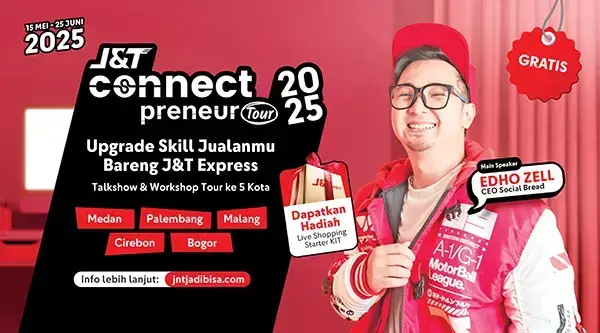 Bareng Edho Zell, J&T Connect Preneur Tour 2025 Bantu UMKM Kuasai Pasar Digital 1 Bareng Edho Zell JT Connect Preneur Tour 2025 Bantu UMKM Kuasai Pasar Digital copy