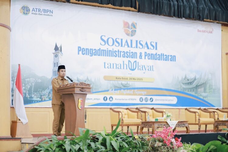 Upaya Perlindungan Hak Masyarakat Adat, Pemerintah Kota Solok Dorong Pendaftaran Tanah Ulayat 1 Hal ini disampaikan langsung oleh Wali Kota Solok Dr. Ramadhani Kirana Putra dalam sambutannya pada kegiatan sosialisasi bersama DPR RI Kementerian ATR BPN